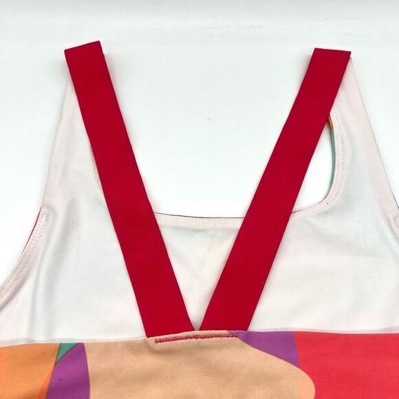 DSG Big Girl’s Sports Bra Size XL (16)Colorful Pattern Pink Straps - Picture 8 of 10